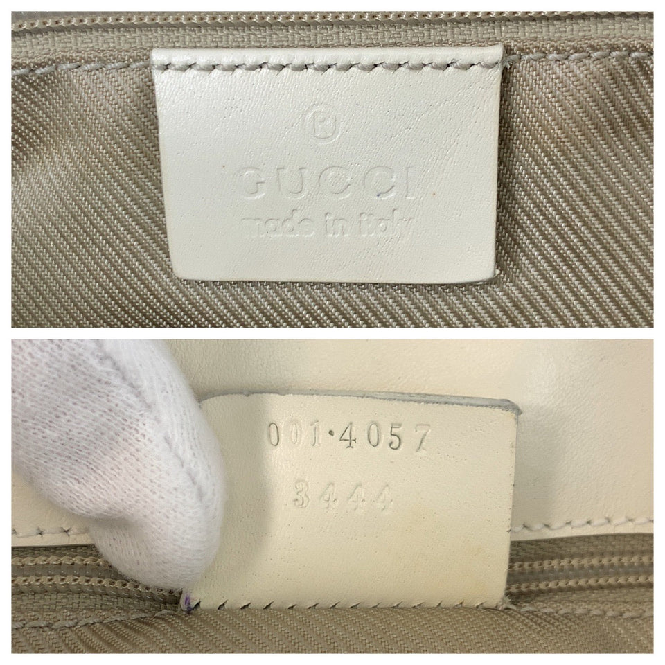 Gucci Shoulder Bag 001 4057 GG canvas Light blue Jackie