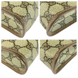 Gucci Clutch bag 014 122 6063 GG Supreme Canvas Beige Brown Gold Metal Old Gucci