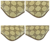 Gucci Shoulder Bag 904 02 047 GG Supreme Canvas Beige Brown Gold Metal Old Gucci Shelly Line