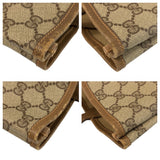 Gucci Tote Bag 002 904 0131 GG Supreme Canvas Beige Gold Metal Sherry Line Old Gucci