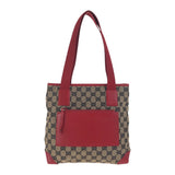 Gucci Tote Bag 019 0402 GG canvas Red Navy SilverMetal
