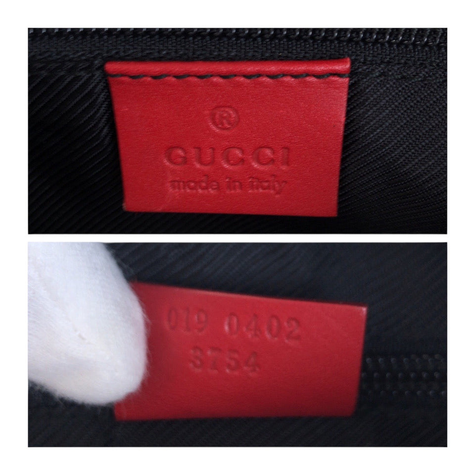 Gucci Tote Bag 019 0402 GG canvas Red Navy SilverMetal