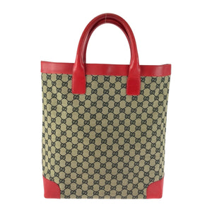 Gucci Tote Bag 002 1121 GG canvas Red beige