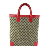 Gucci Tote Bag 002 1121 GG canvas Red beige
