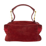 Gucci Handbag 032 1705 0141 Suede Red Gold Metal Horsebit