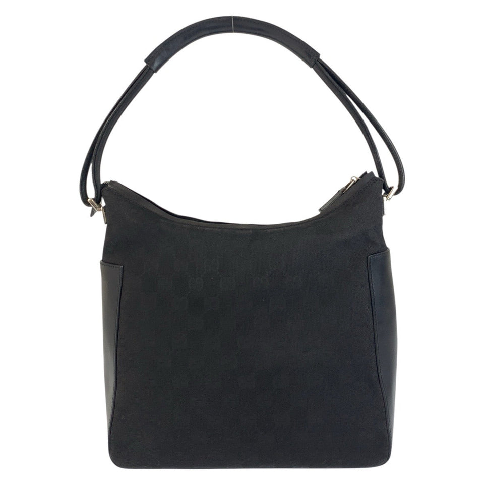 Gucci Shoulder Bag 001 3766 GG canvas Black SilverMetal