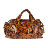 Gucci Handbag 197020 enamel Brown Gold Metal Histeria Animal Pattern