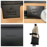 Gucci Handbag 453764 leather Black GoldMetal Bamboo Nim Fair
