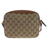 Gucci Shoulder Bag 820429 GG canvas Beige Brown Gold Metal Blondy