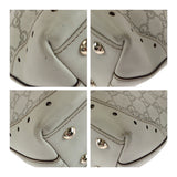 Gucci Tote Bag 145994 leather White gold Guccisima