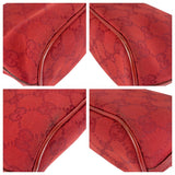 Gucci Handbag 039 1108 GG canvas Red Silver Metal