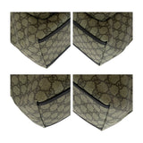 Gucci Tote Bag 108832 GG Supreme Canvas Beige Brown Silver