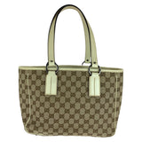 Gucci Tote Bag 113019 GG canvas Beige SilverMetal