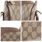 Gucci Shoulder Bag 001 904 2018 GG Supreme Canvas Beige Brown Gold Metal Old Gucci Shelly Line