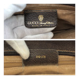 Gucci Shoulder Bag 010ã»378 GG Supreme Canvas Beige Brown Gold Metal Old Gucci Shelly Line