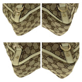 Gucci Tote Bag 17004 GG canvas Beige White Gold Metal Abbey