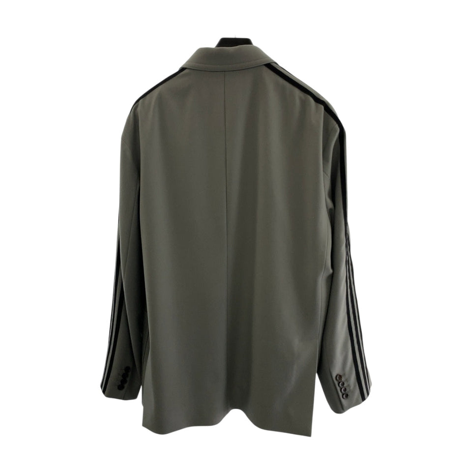 Gucci tailored jacket 721097 wool Gray white adidas collaboration 50