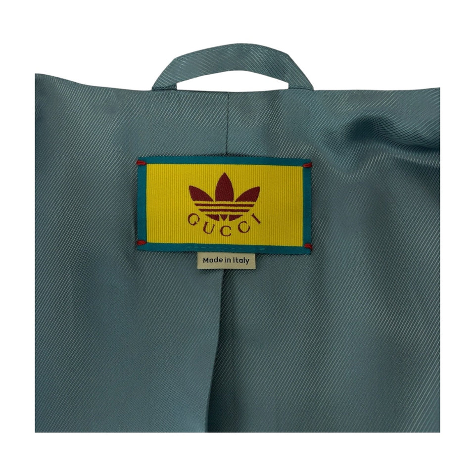 Gucci tailored jacket 721097 wool Gray white adidas collaboration 50