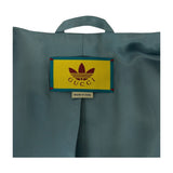 Gucci tailored jacket 721097 wool Gray white adidas collaboration 50
