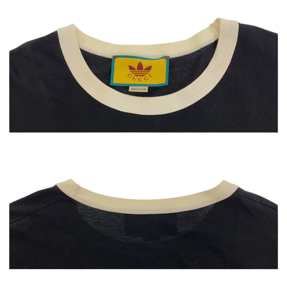 Gucci Short sleeve T-shirt 727694 cotton Black Red Brown Gucci Ã adidas XL