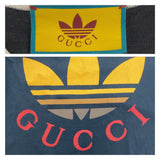 Gucci Short sleeve T-shirt 727694 cotton Black Red Brown Gucci Ã adidas XL
