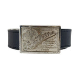 Louis Vuitton Sangle Jeans Leather Metal Belt