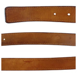 Louis Vuitton Sangle Jeans Leather Metal Belt