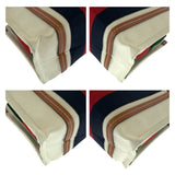 Gucci Shoulder Bag canvas White Brown Gold Interlocking