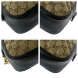Gucci Shoulder Bag 447632 GG canvas Beige Brown Gold Metal GG Marmont quilting