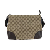 Gucci Shoulder Bag 114273 GG canvas Beige Brown SilverMetal