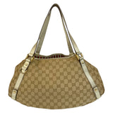 Gucci Tote Bag 130736 GG canvas Beige Gold Metal