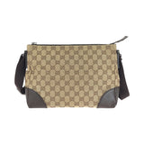 Gucci Shoulder Bag 114273 GG canvas Beige Gray Silver Metal
