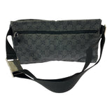 Gucci Waist bag 23566 GG canvas Black SilverMetal