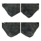 Gucci Waist bag 23566 GG canvas Black SilverMetal