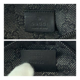 Gucci Waist bag 23566 GG canvas Black SilverMetal