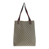 Gucci Tote Bag 39.02.003 GG plus Beige Gold Metal Old Gucci Shelly Line