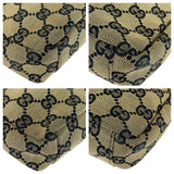 Gucci Shoulder Bag 019 0433 GG canvas Beige Black Gold Metal