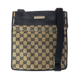 Gucci Shoulder Bag 019 0348 GG canvas Beige Gray Silver Metal