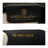 Gucci Shoulder Bag 68 001 3654 PVC Navy Gold Metal Sherry line Old Gucci