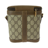 Gucci Shoulder Bag 904 02 070 GG Supreme Canvas Beige Brown Gold Metal Old Gucci Shelly Line