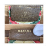 Gucci Shoulder Bag 904 02 070 GG Supreme Canvas Beige Brown Gold Metal Old Gucci Shelly Line