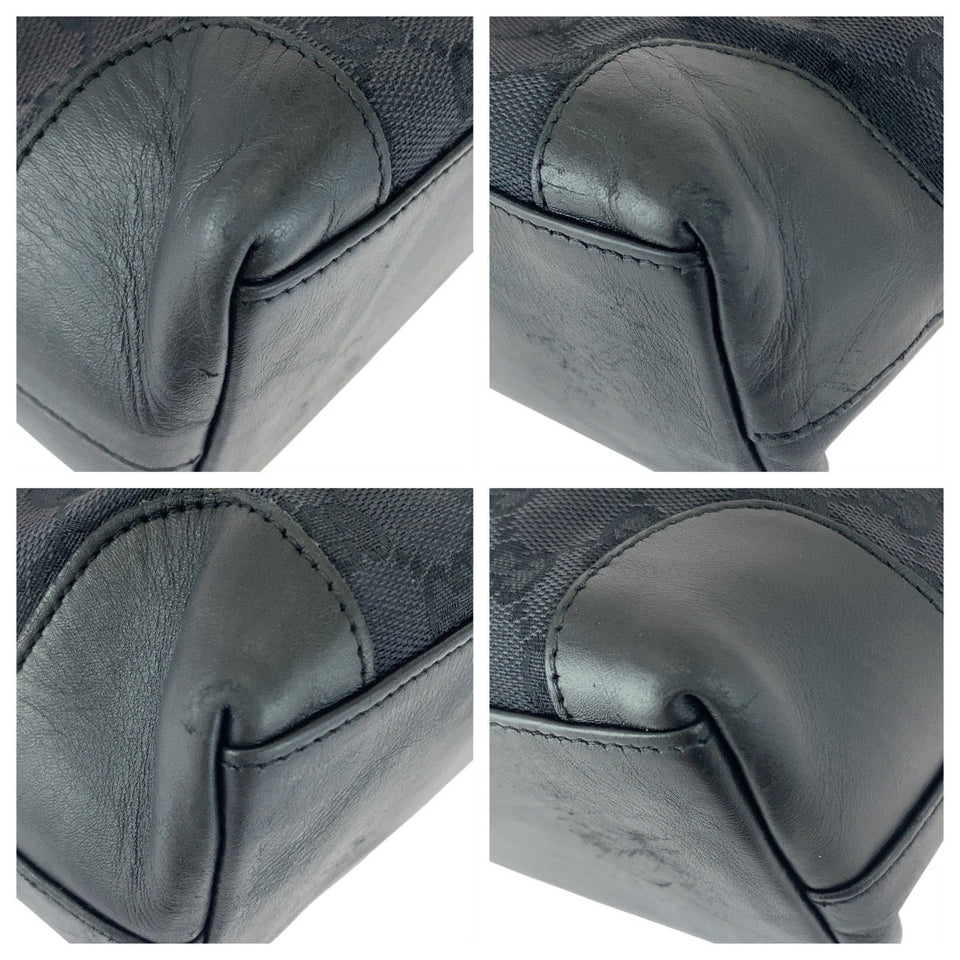 Gucci Tote Bag 002 1119 GG canvas black