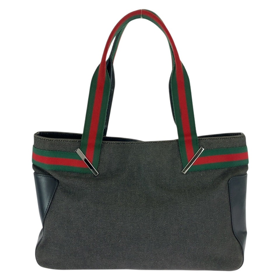 Gucci Tote Bag 73983 canvas Black SilverMetal Sherry line