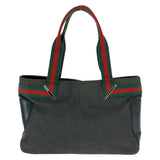 Gucci Tote Bag 73983 canvas Black SilverMetal Sherry line