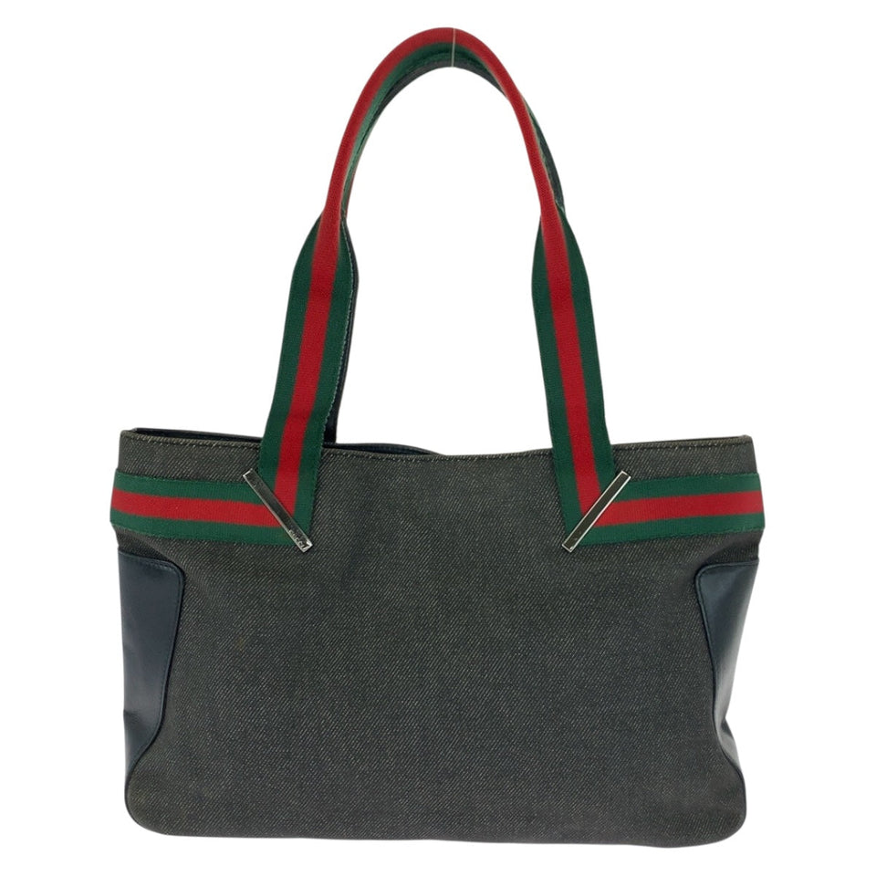 Gucci Tote Bag 73983 canvas Black SilverMetal Sherry line