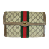 Gucci Clutch bag 89 01 006 GG Supreme Canvas Beige brown Sherry line