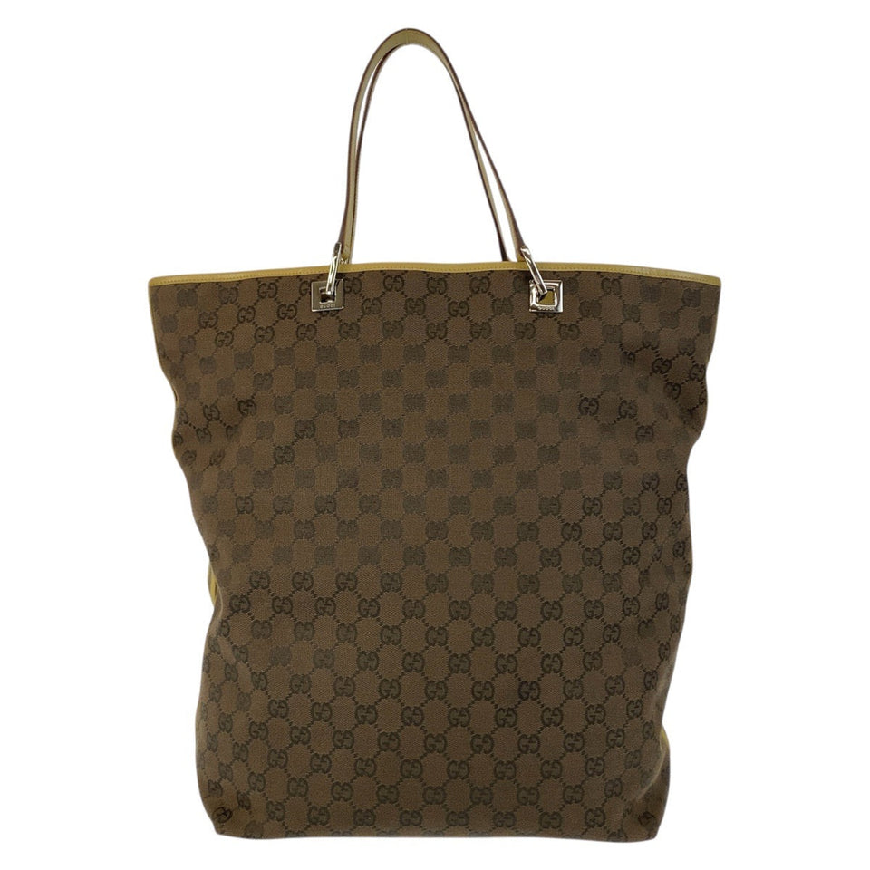 Gucci Tote Bag 31242 GG canvas Brown yellow Sherry line