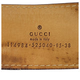 Gucci belt 114984 canvas multicolor Sherry line Interlocking 38