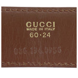 Gucci belt 036 194 0956 leather Black GoldMetal G buckle 24