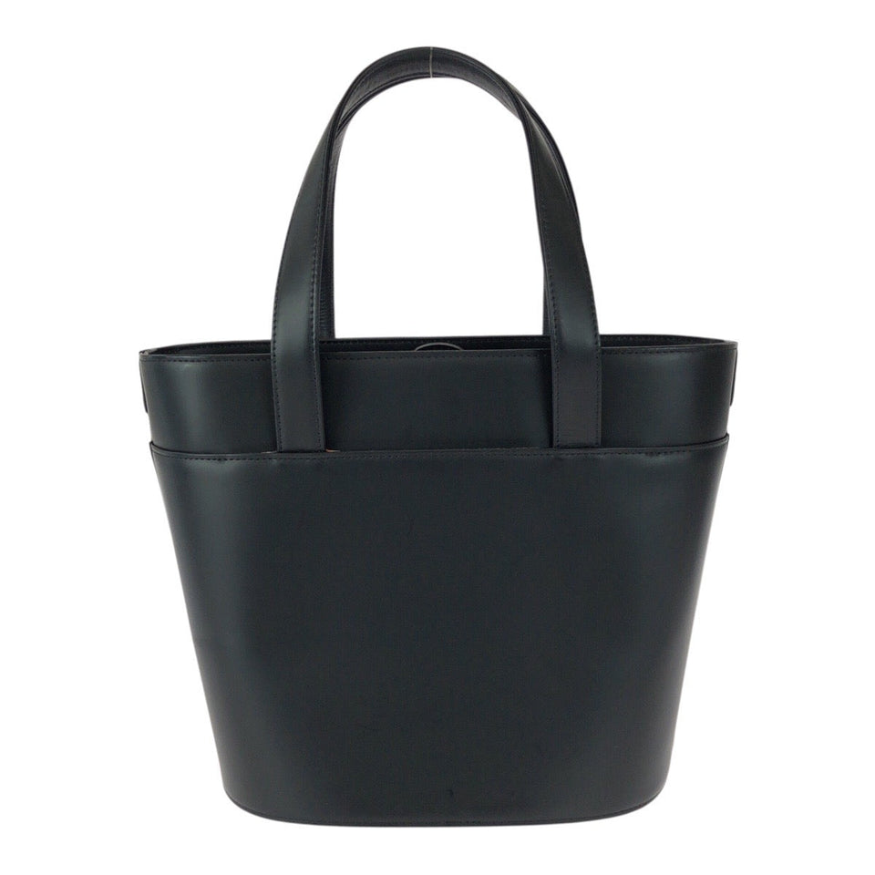 Burberry Tote Bag leather Black Silver Nova Check